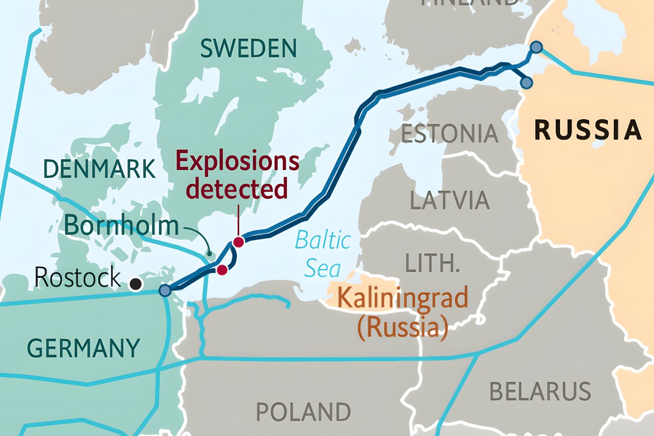 РИА «Новости» назвало подрыв «Северных потоков» атакой Украины на инфраструктуру Германии